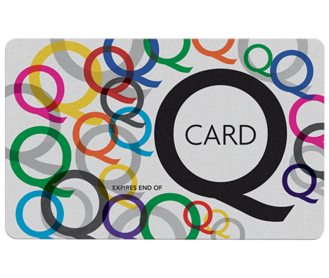 We accept Q-cards